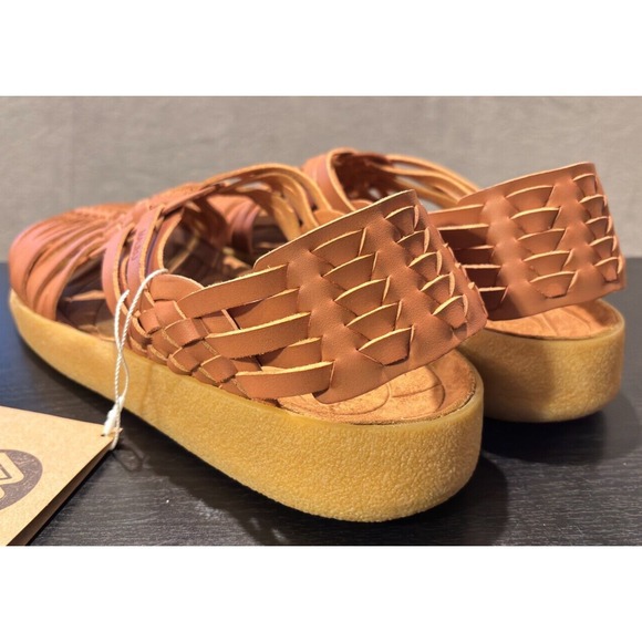 MALIBU SANDALS Canyon Vegan Leather Rubber Whiskey Tan Men's Size 12 - Picture 7 of 10